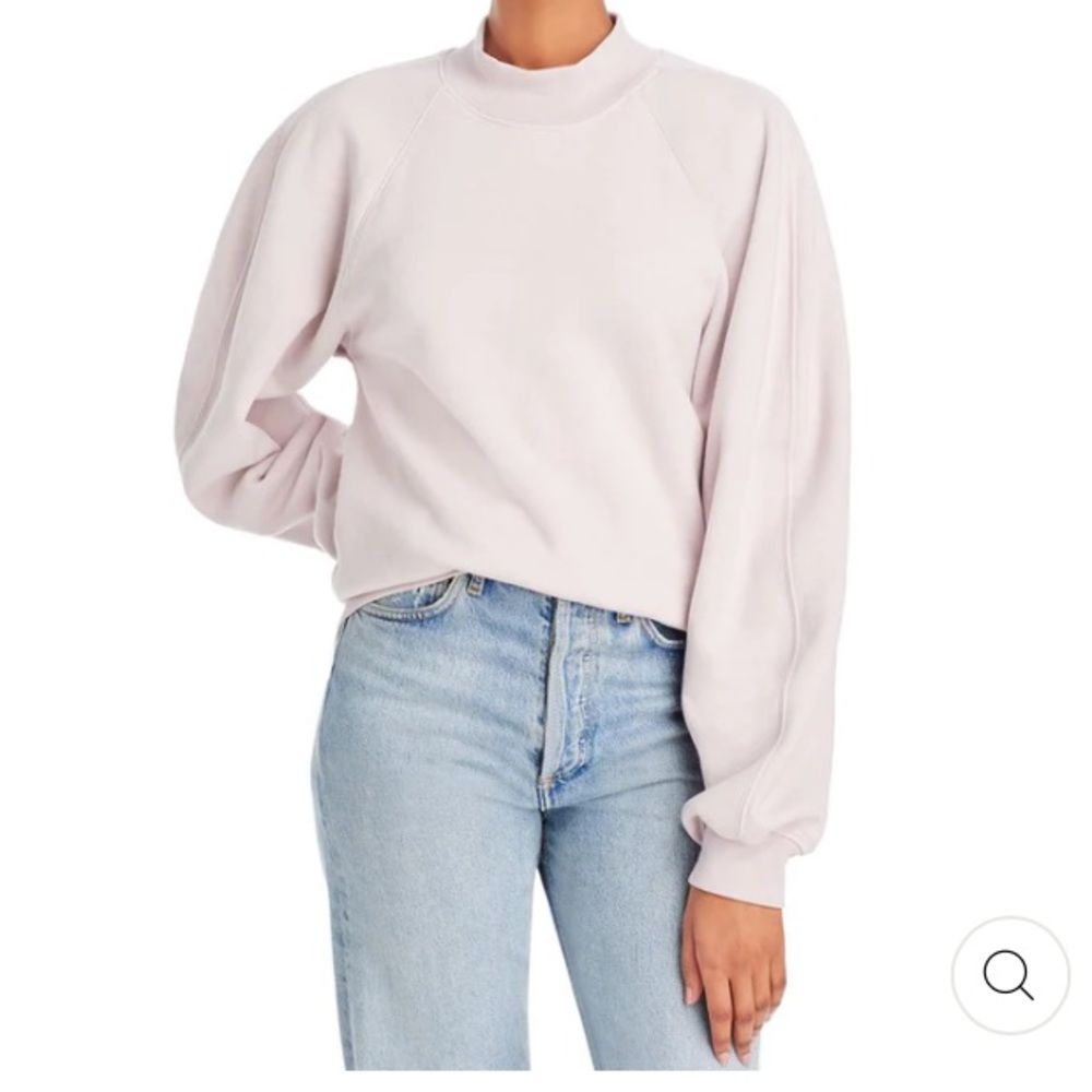 Agolde Tarron Mock Neck Sweatshirt View 2